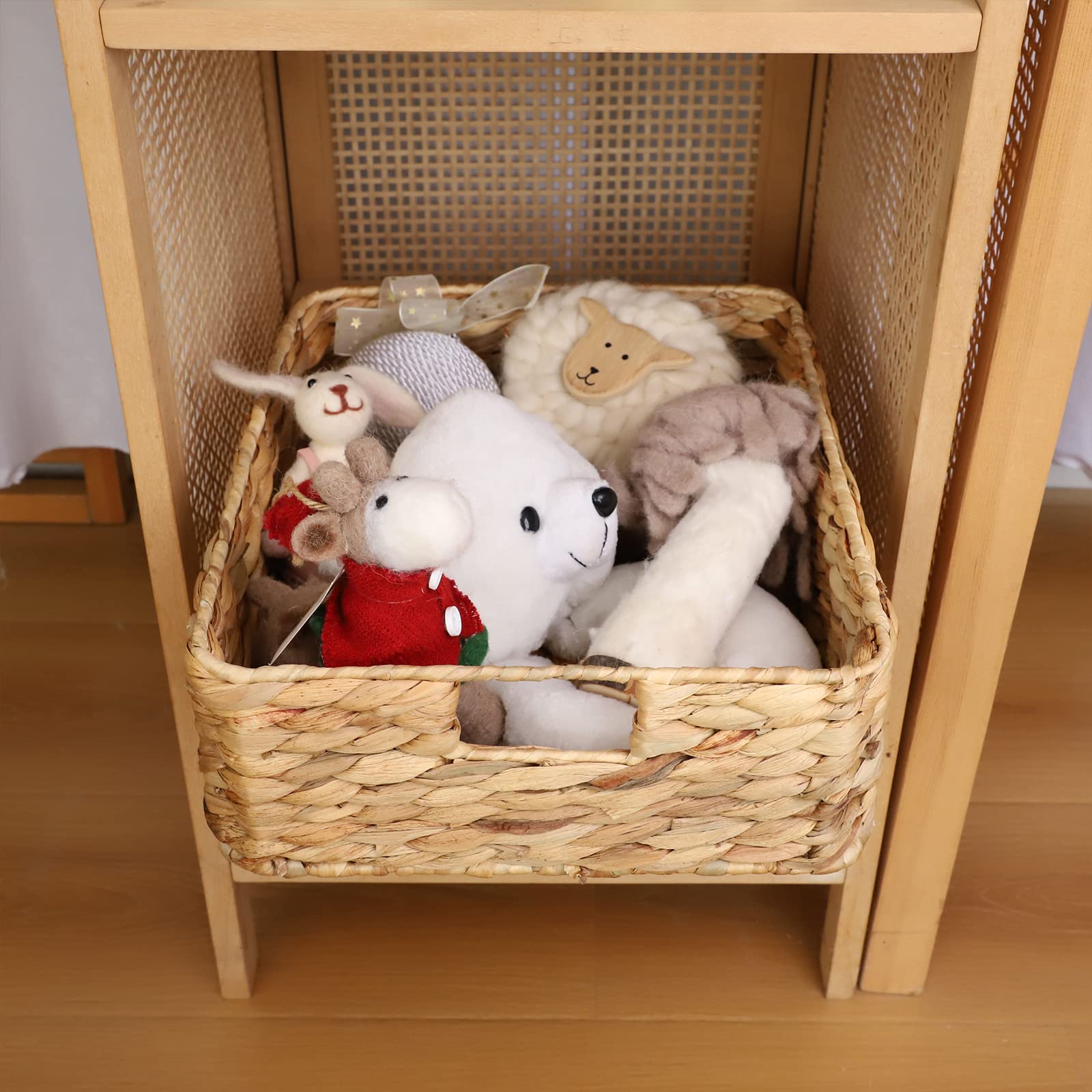 YAHUAN basket shows carrying handles for quick access from drawers.