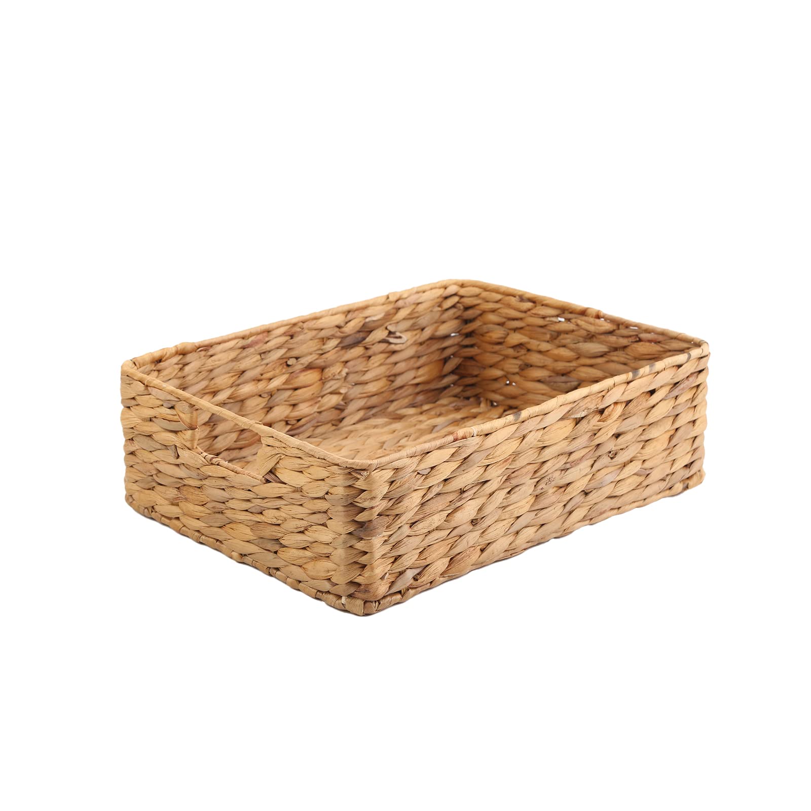 YAHUAN water hyacinth basket with handwoven pattern for stylish organization.