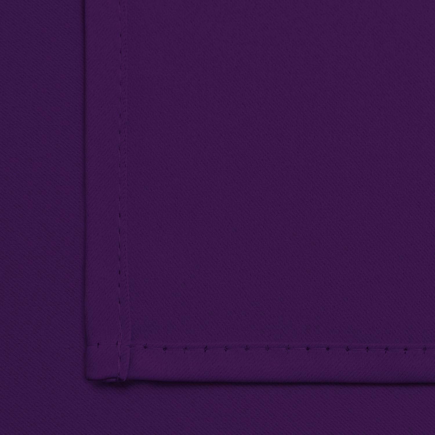 Yakamok blackout grommet-top curtains, 6-grommet design for smooth sliding.