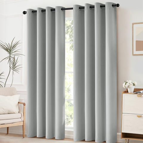 Yakamok grommet blackout curtain panel for living room privacy