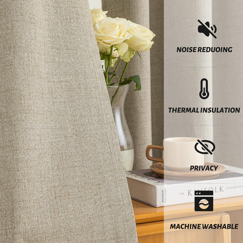 Yakamok living room and bedroom curtains add texture and style