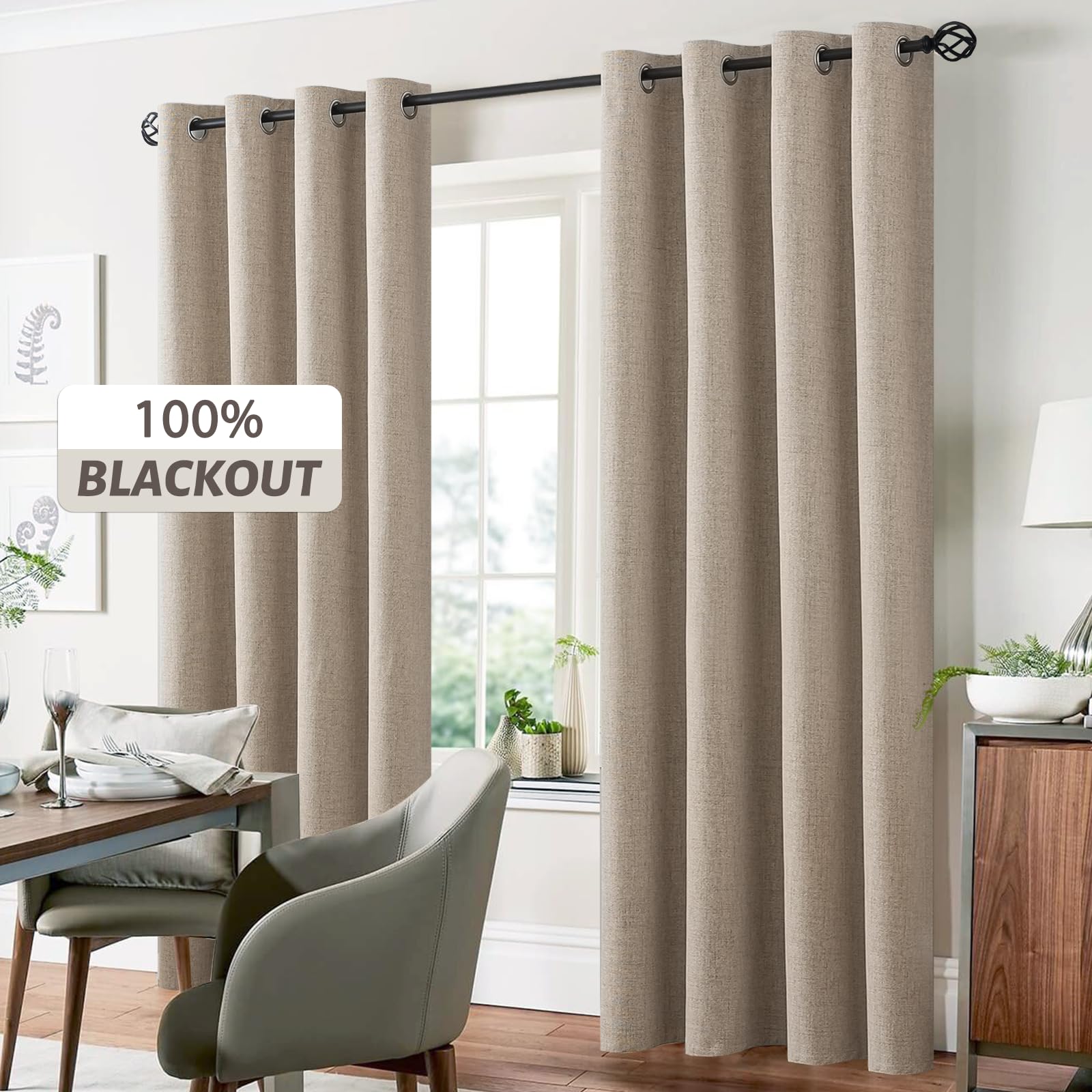 Yakamok noise-reducing linen curtains aid energy efficiency
