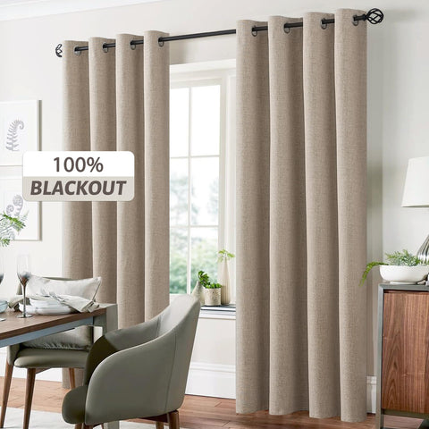 Yakamok noise-reducing linen curtains aid energy efficiency