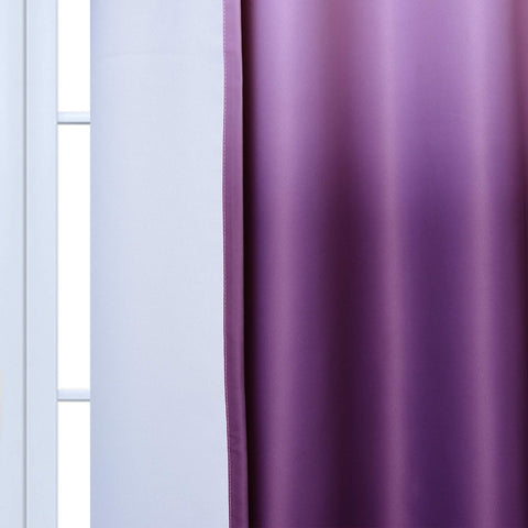 Yakamok grommet-top curtains hang neatly on standard rods for easy installation.