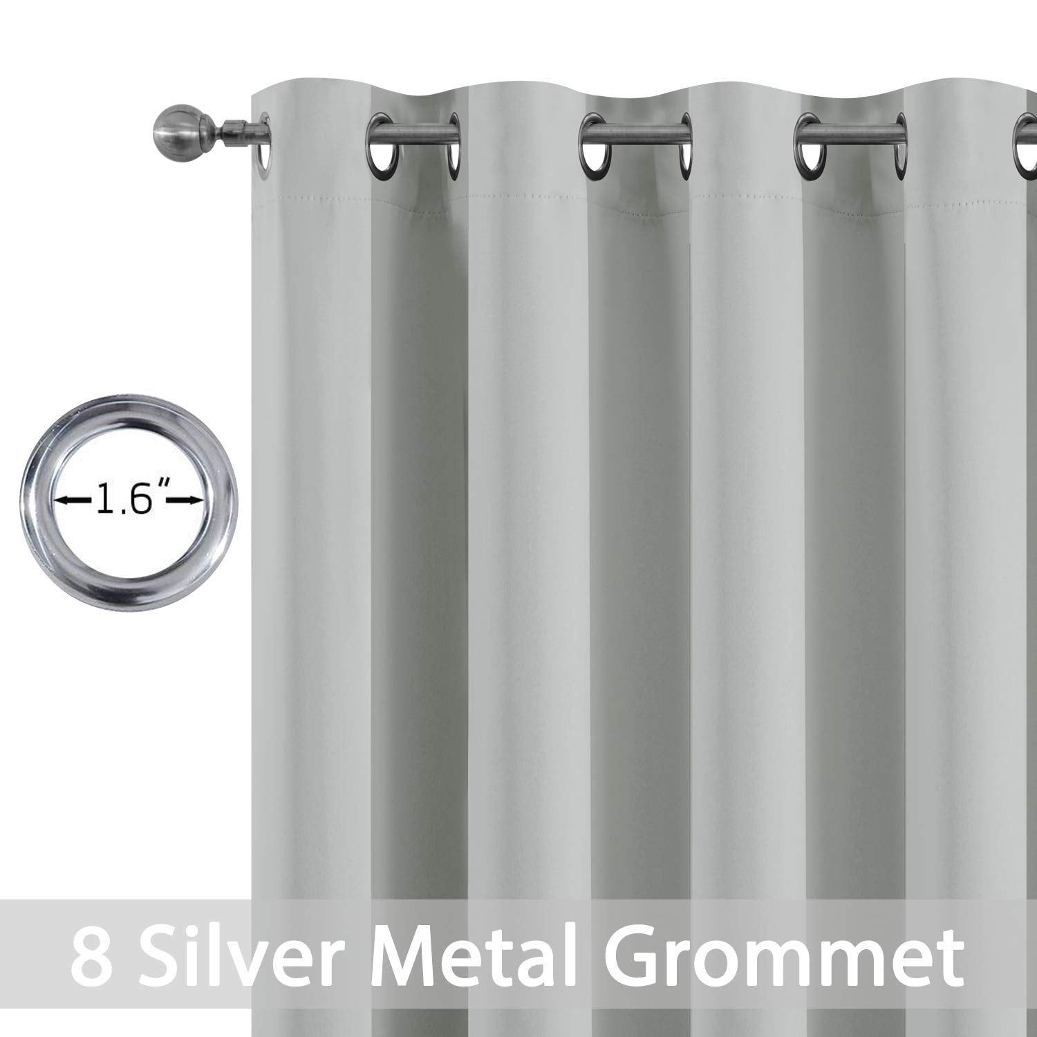 Yakamok thermal insulated curtain panel reduces noise and drafts