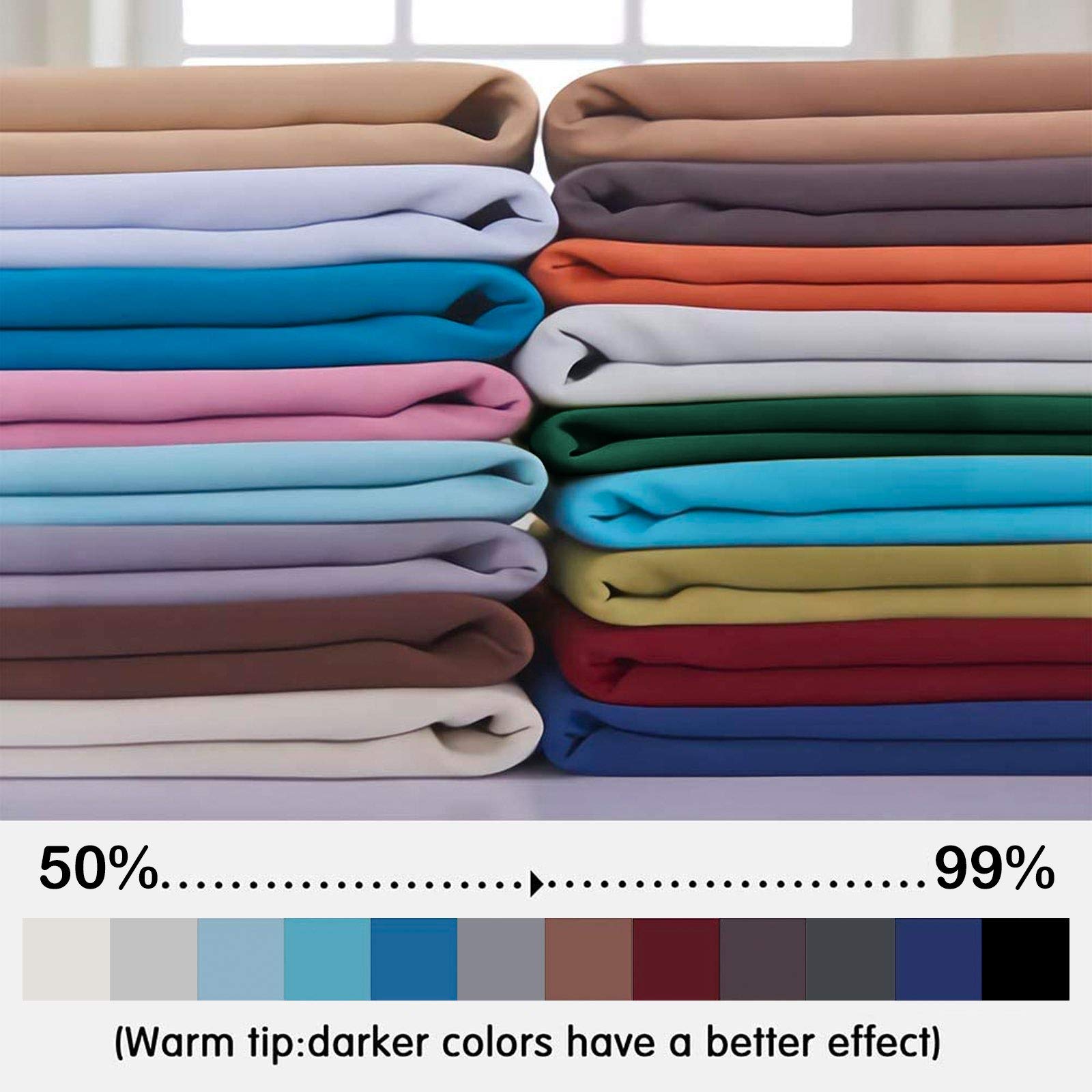 Yakamok triple-weave blackout curtain panel darkens rooms for restful nights