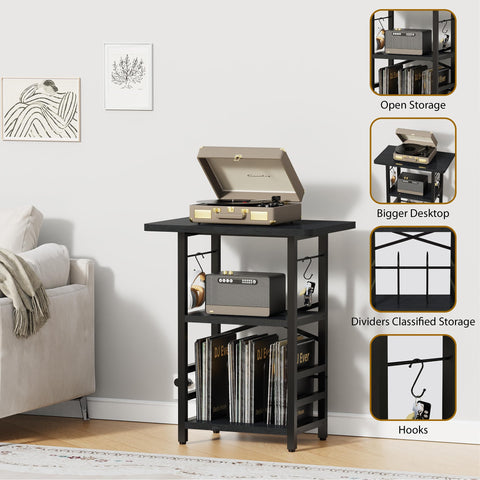 YAKANJ large desktop record player supports big players and provides stable operation.