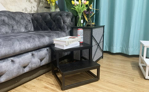YAKANJ step stool designed for kitchen use to reach high shelves safely