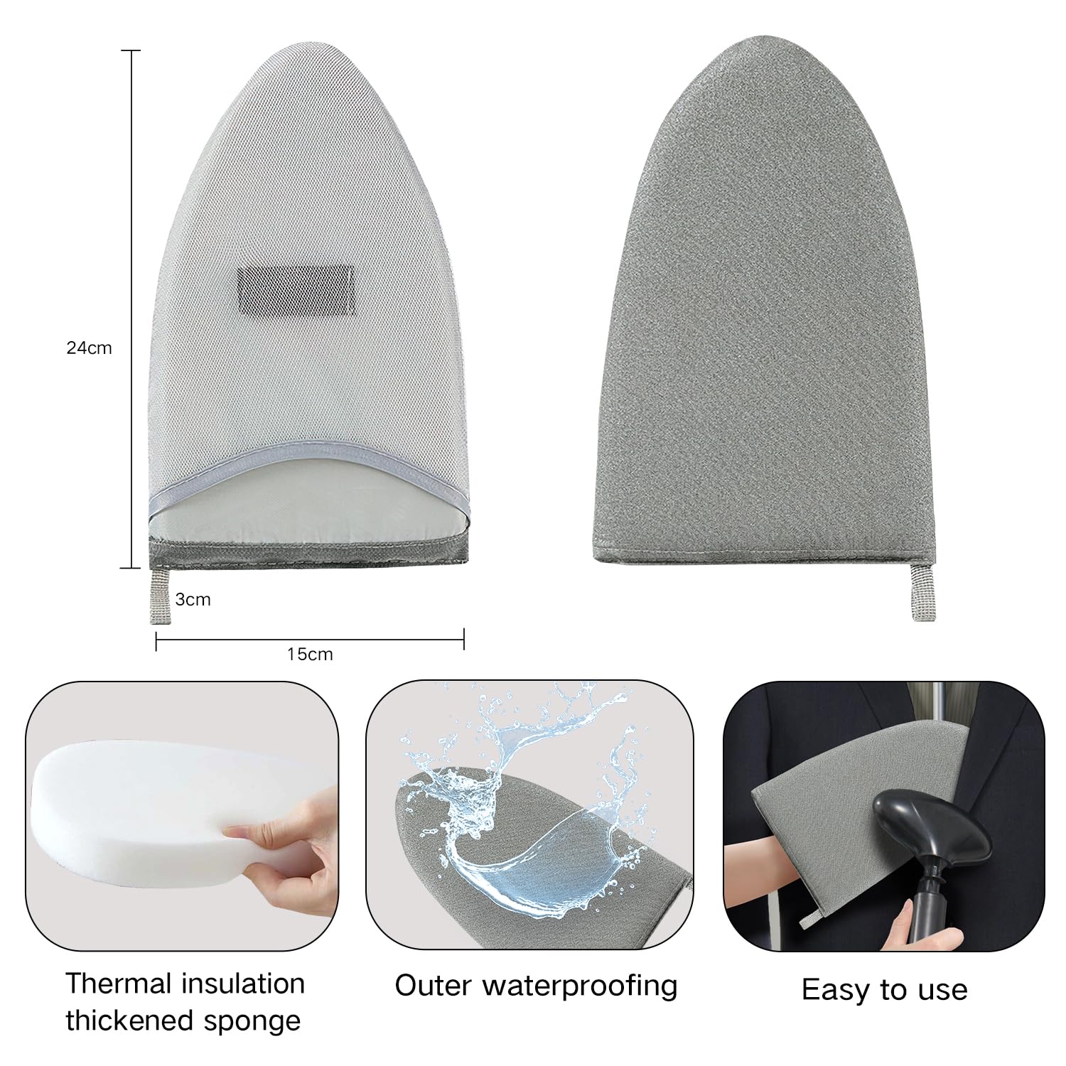 YALANMEI strong clamps secure pants and skirts during steaming sessions.