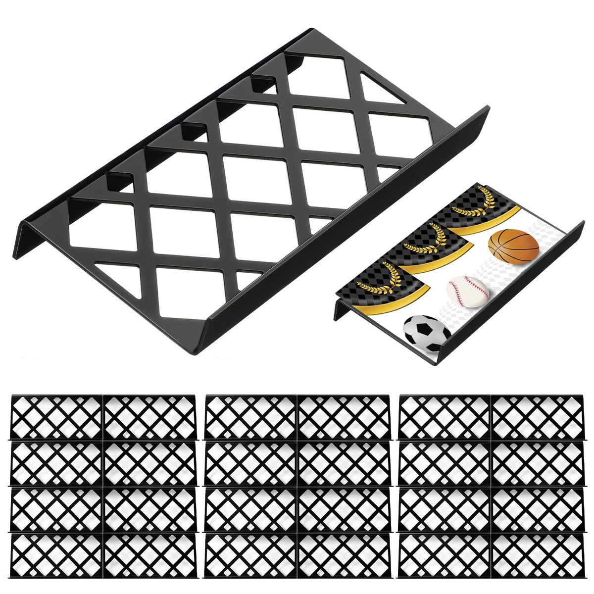Yalikop trading card display riser stand showcases cards clearly from multiple angles