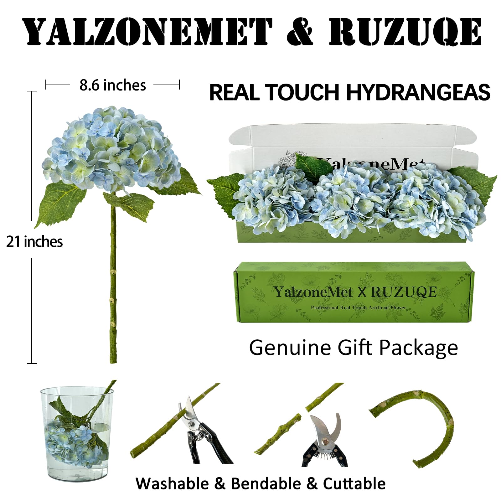 YalzoneMet bendable stems enable easy shaping for centerpieces