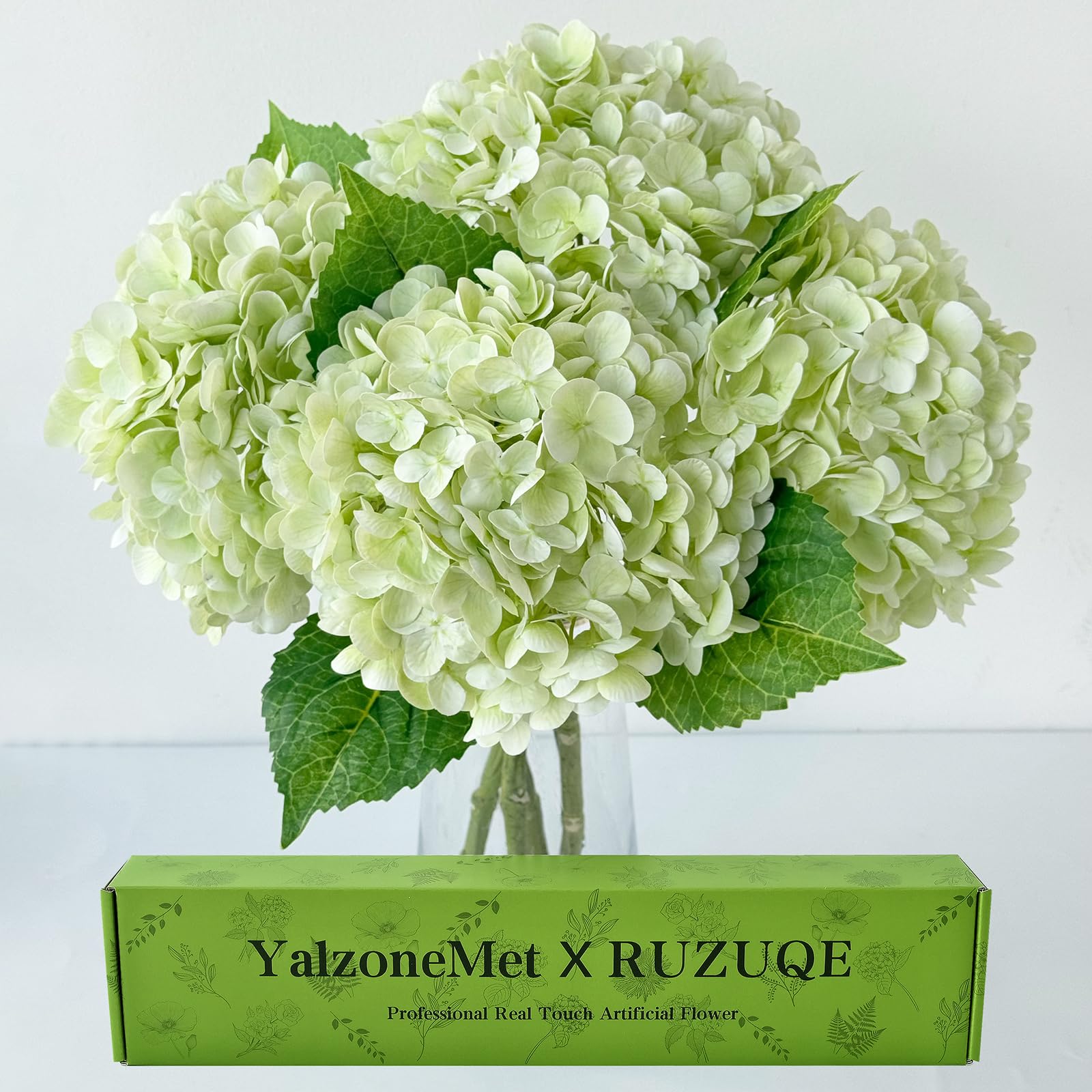YalzoneMet RUZUQE hydrangea heads with lifelike texture for elegant tables