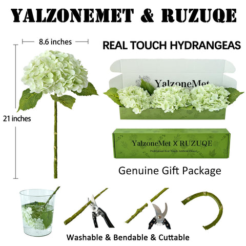 YalzoneMet RUZUQE soft real-touch latex petals feel natural