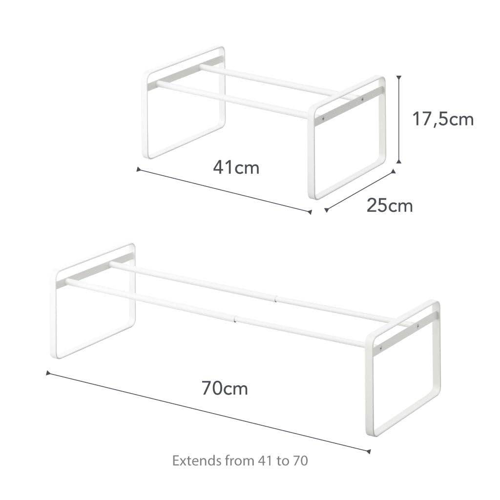 Yamazaki Home Frame modern steel design enhances entryway organization.