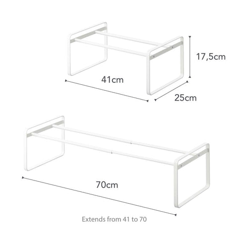 Yamazaki Home Frame modern steel design enhances entryway organization.