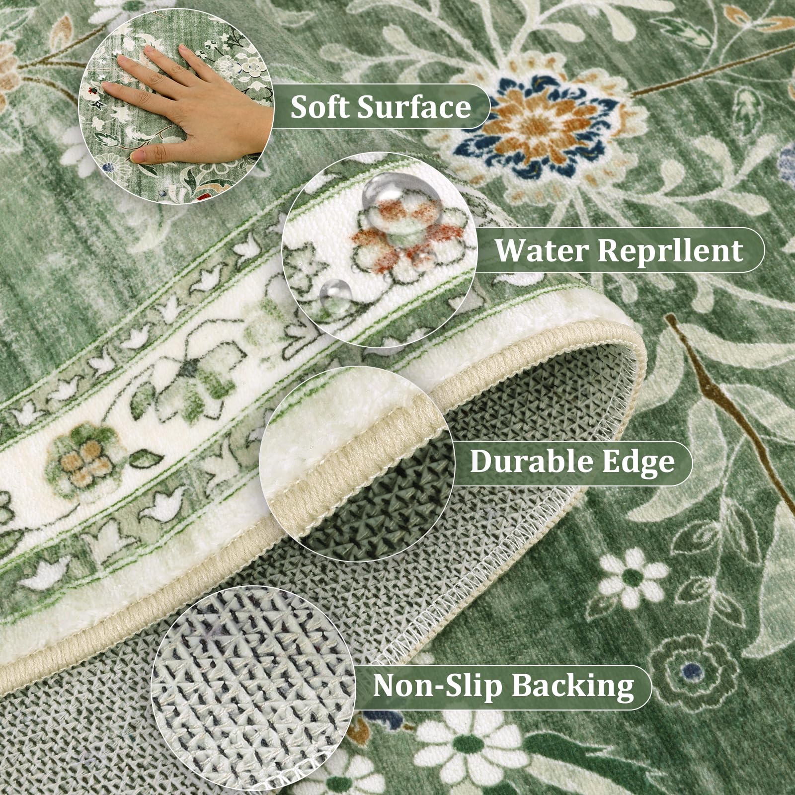 Yamaziot hallway rug suited for kitchen entries and easy maintenance.