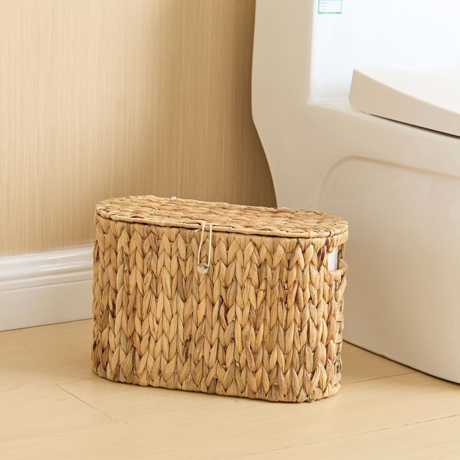 YANGQIHOME compact bathroom organizer blends with decor for towels or skincare.