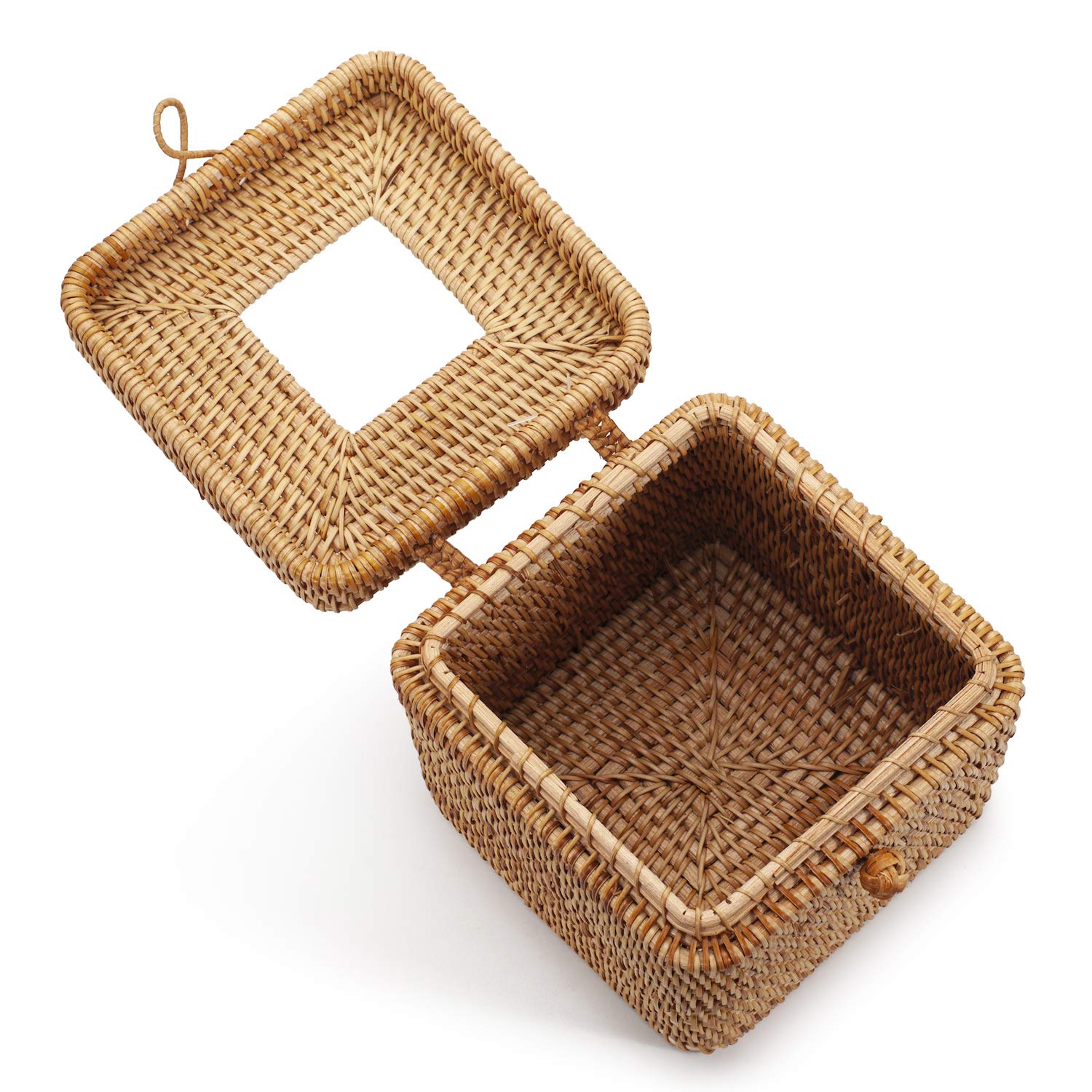 Close-up of YANGQIHOME rattan weave showing natural texture and craft.