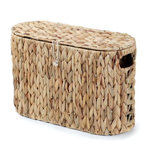 YANGQIHOME durable water hyacinth basket supports daily bathroom use.