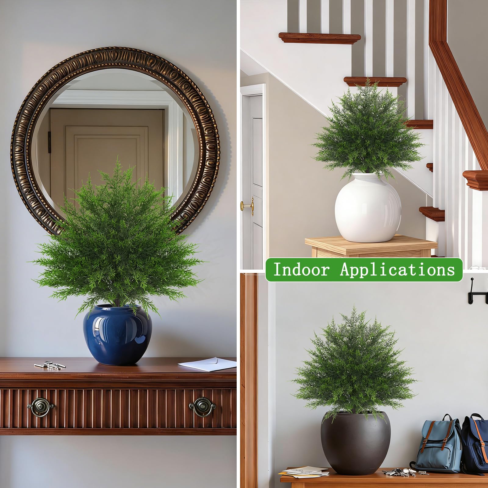 Yangrass backyard topiary provides a sleek garden accent.