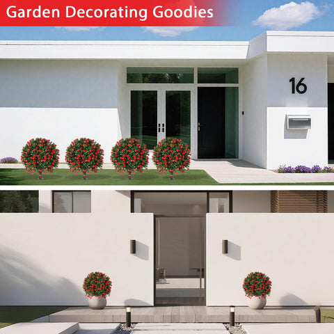 Yangrass bendable foliage topiary allows easy fluffing for a natural look.