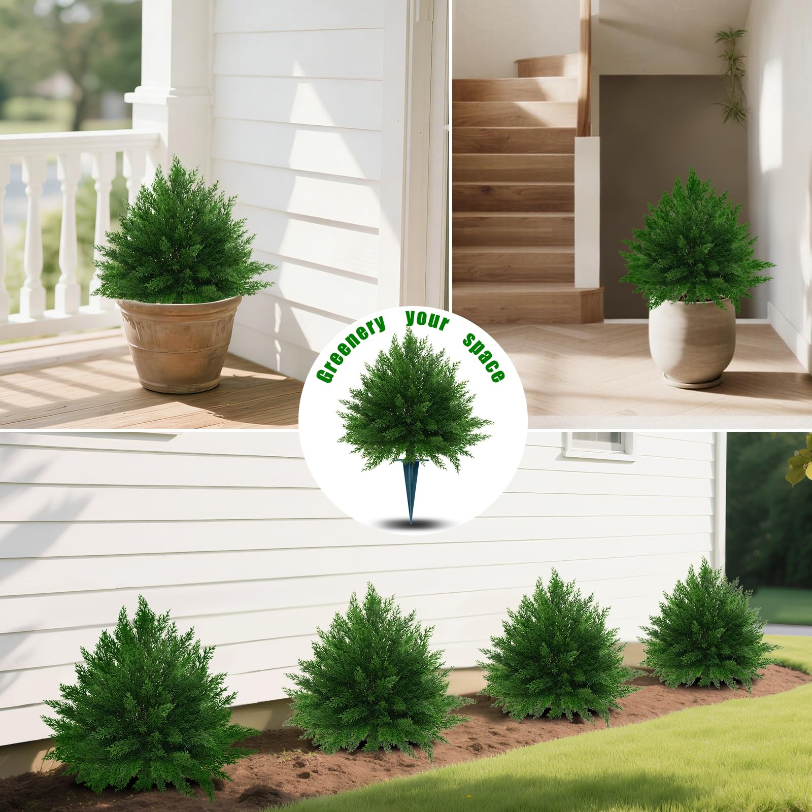 Versatile indoor-outdoor decor for living rooms and entryways.