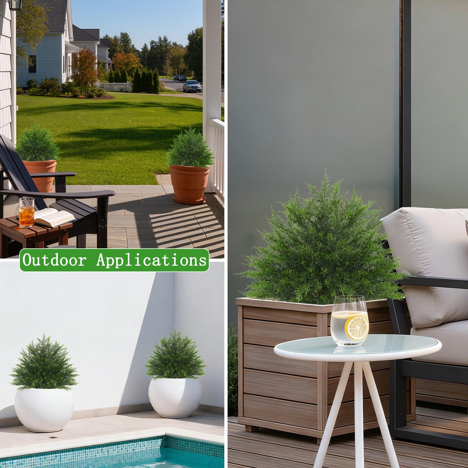 Yangrass topiary ships with compression protection to arrive in shape.