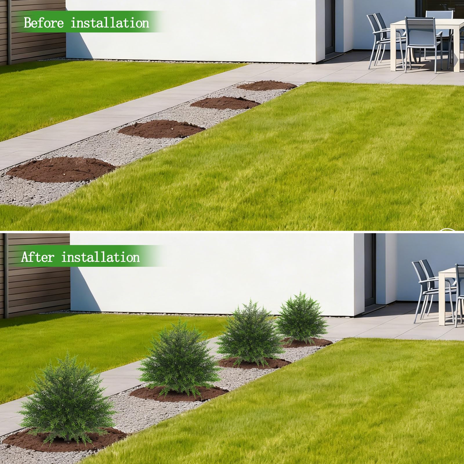 Yangrass topiary maintenance: easy dust wipe keeps foliage fresh.