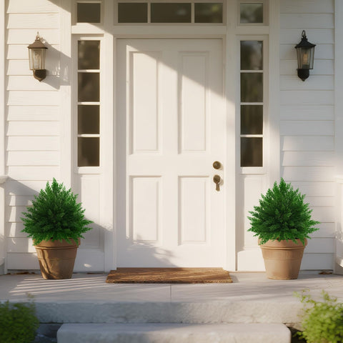 UV-protected faux plants resist fading in sun and weather.