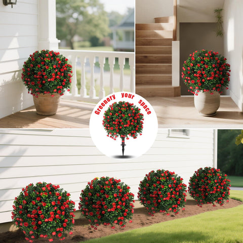 Yangrass weatherproof topiary shrub suitable for patios and entrances.