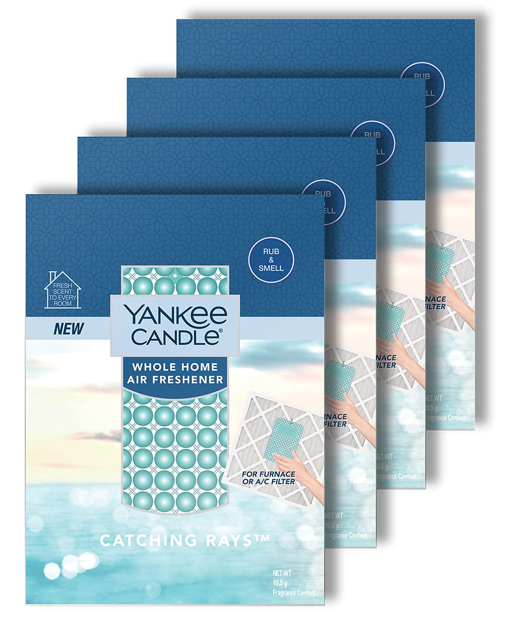 Yankee Candle Catching Rays four-pack air freshener for long-lasting whole-home freshness.