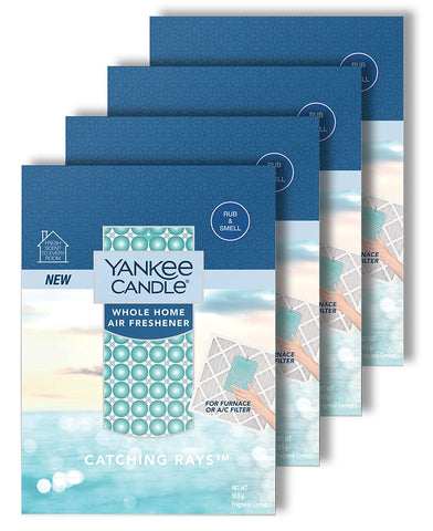 Yankee Candle Catching Rays four-pack air freshener for long-lasting whole-home freshness.