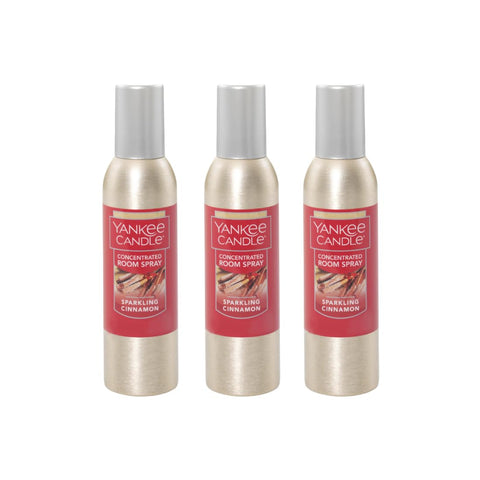 Yankee Candle Sparkling Cinnamon room spray refreshes home spaces