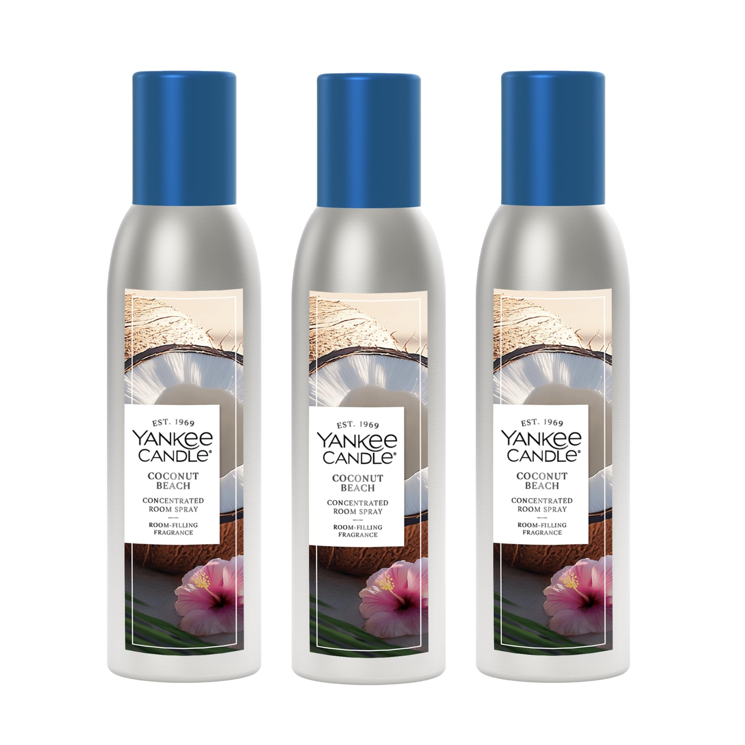 Yankee Candle Concentrated Room Spray Coconut Beach bottle for instant tropical ambiance