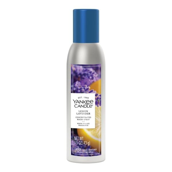 Yankee Candle room spray with up to 300 sprays per canister for extended use.