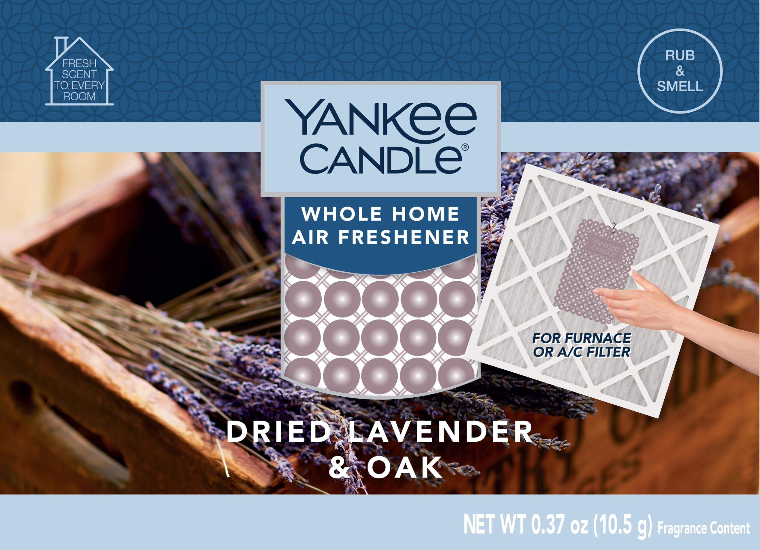 Yankee Candle Dried Lavender & Oak long-lasting scent lasts weeks