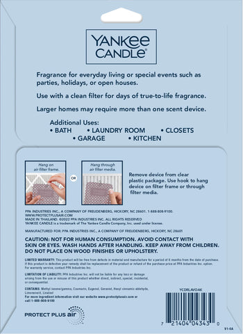 Yankee Candle Dried Lavender & Oak whole-home fragrance covers multiple rooms