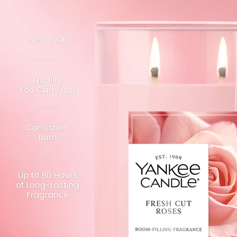 Premium plant wax blend in Yankee Candle Large Tumbler for consistent fragrance