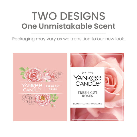 Close-up of Fresh Cut Roses notes in Yankee Candle Large Tumbler