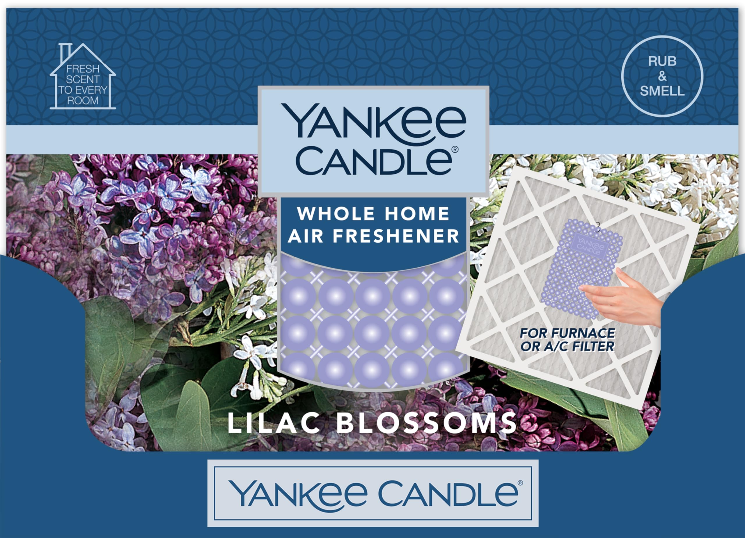 Long-lasting Lilac Blossoms scent stays fresh for weeks with regular HVAC use.