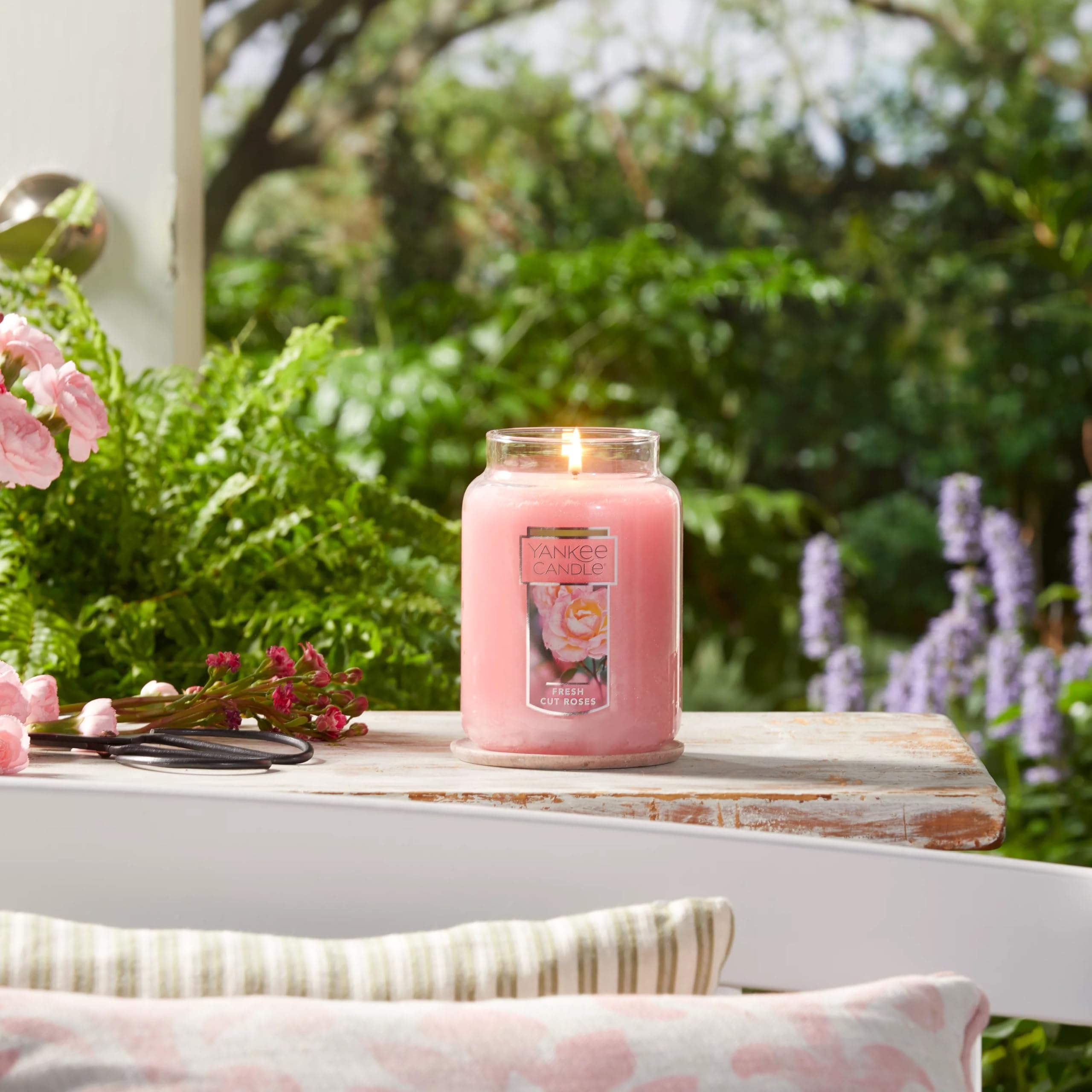 Yankee Candle USA-made packaging signals trusted quality and design.