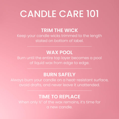 Premium plant wax blend and natural-fiber wick support clean burn.