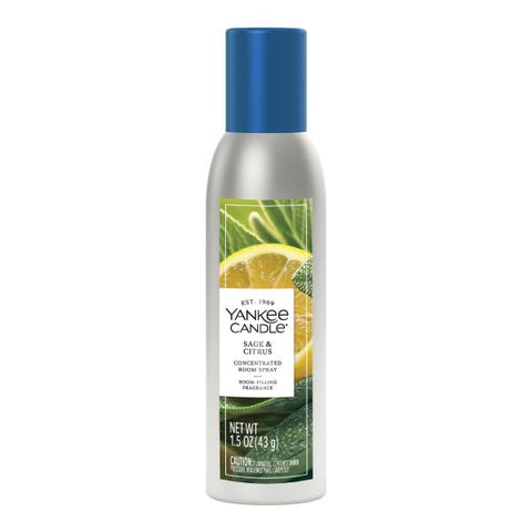 Yankee Candle room spray mist in Sage & Citrus for quick ambiance boost.