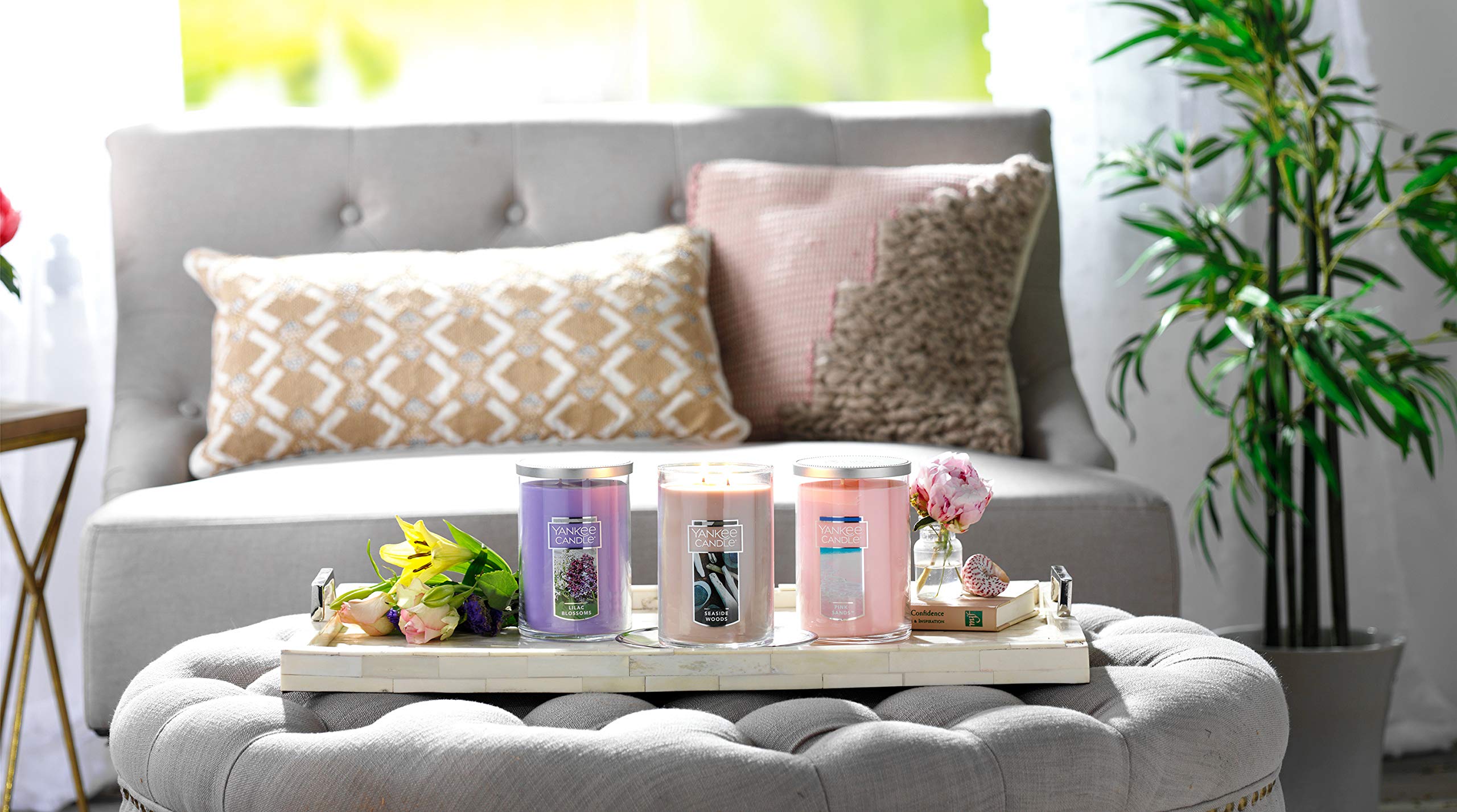 Yankee Candle Seaside Woods USA-made packaging and recyclable materials.