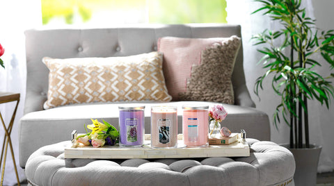 Yankee Candle Seaside Woods USA-made packaging and recyclable materials.