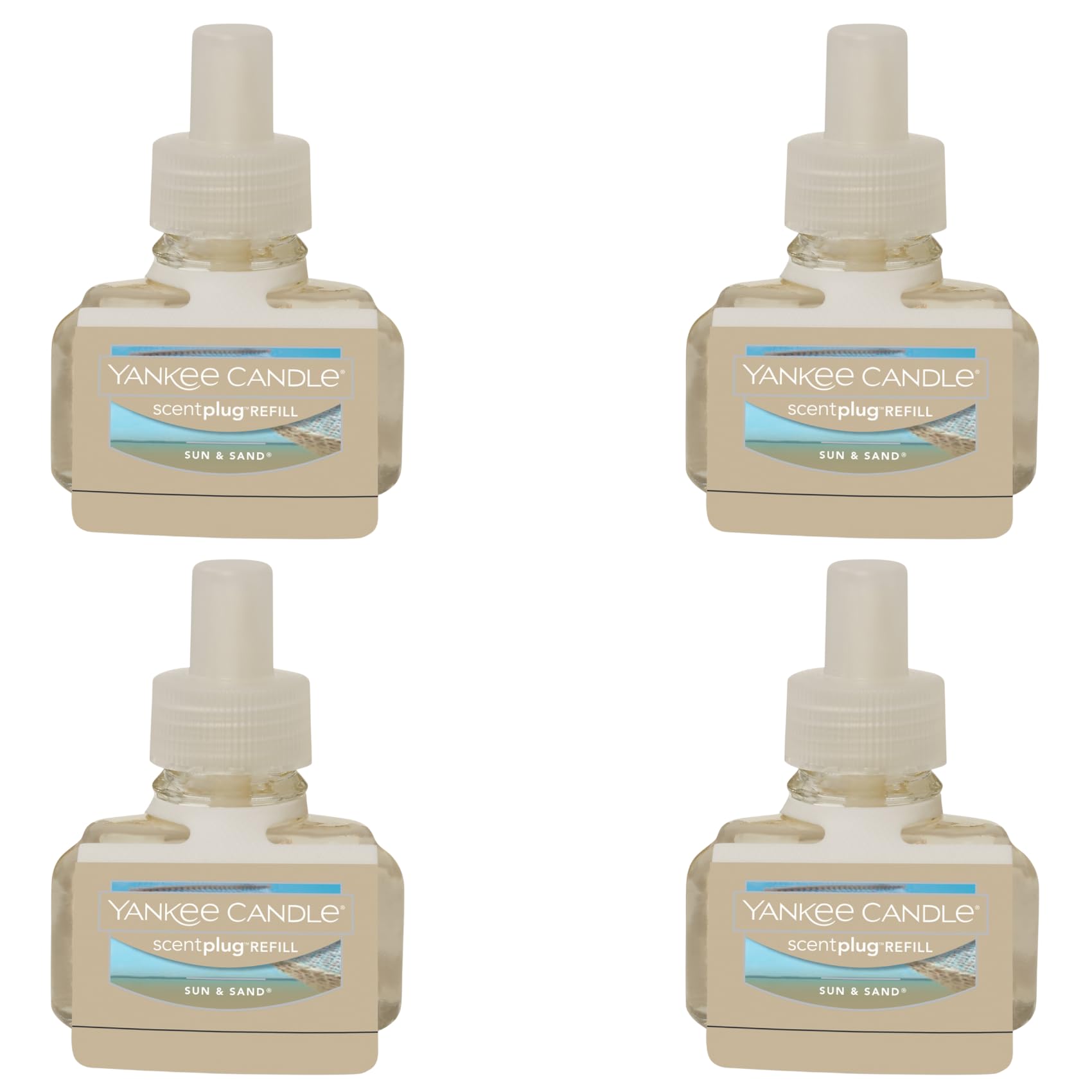 Yankee Candle Sun and Sand ScentPlug refill bottle for steady fragrance