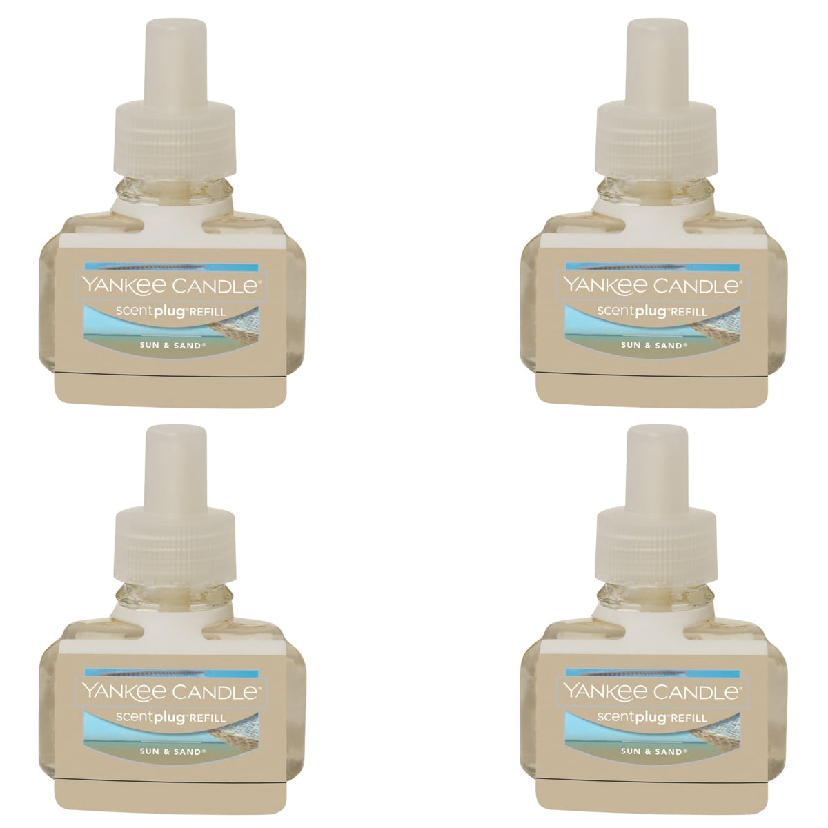 Yankee Candle Sun and Sand ScentPlug refill bottle for steady fragrance
