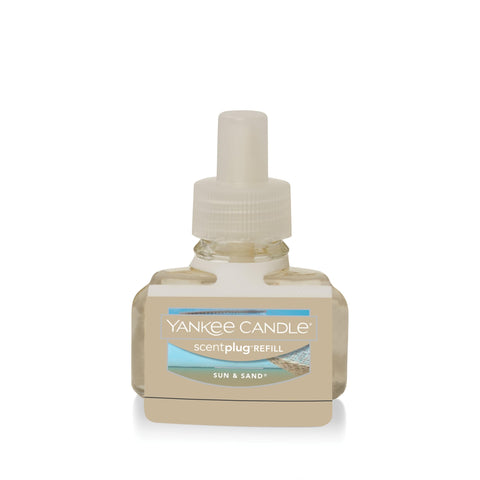 Yankee Candle Sun and Sand ScentPlug refill close-up showing 0.625 oz size