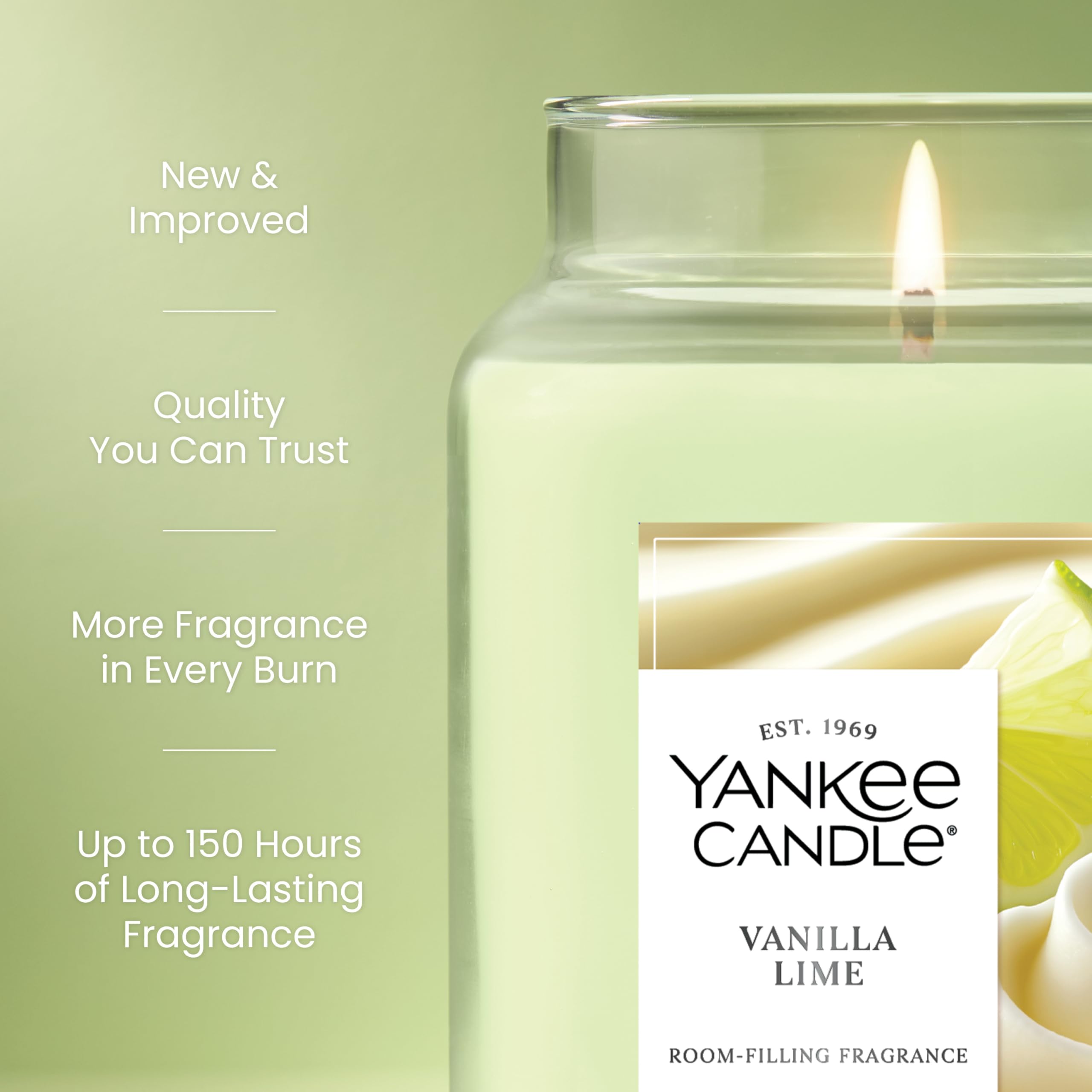 Wick detail from Vanilla Lime jar highlighting premium plant wax blend