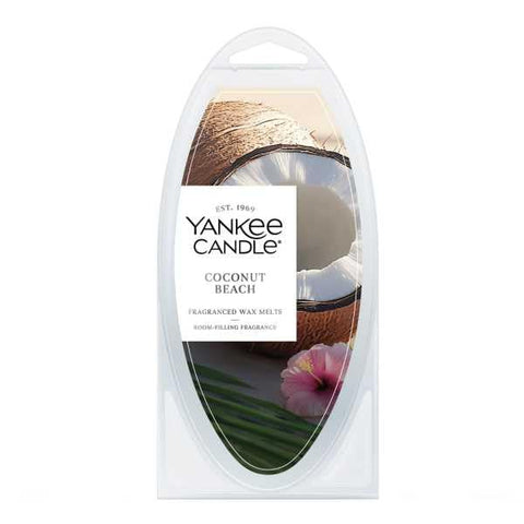 Yankee Candle Coconut Beach melt adds creamy coconut for a relaxed island vibe.